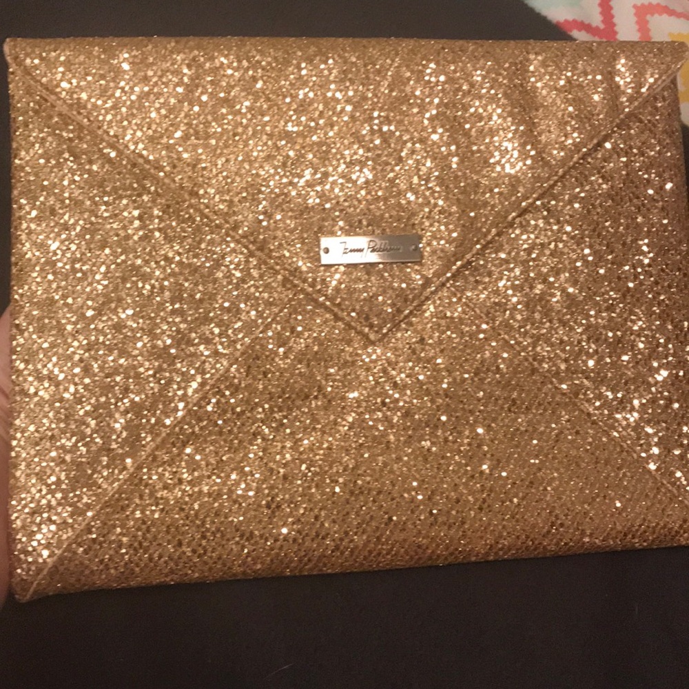 Super cute gold clutch